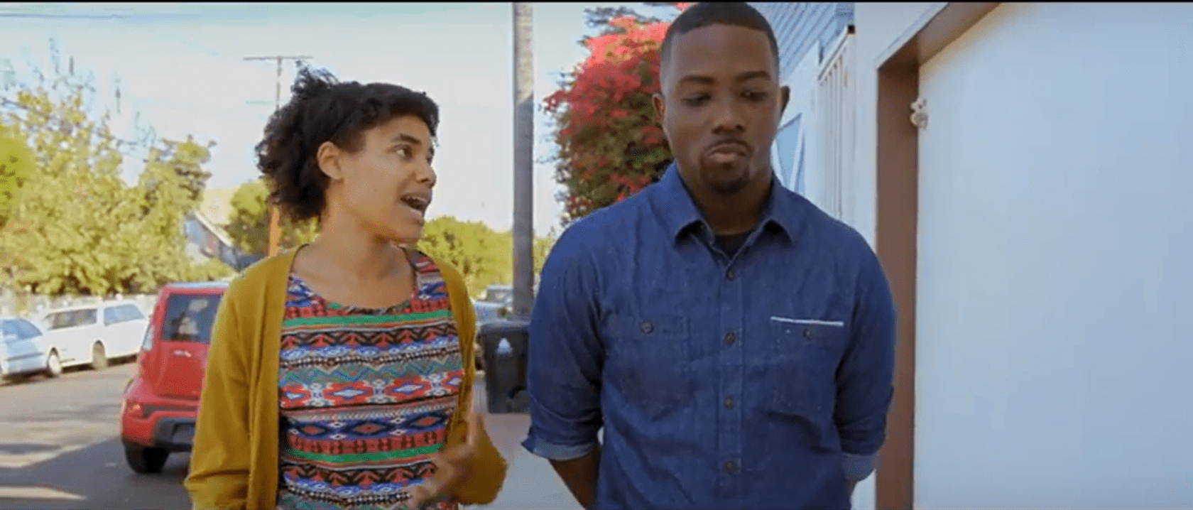 Dennis Pearson and Kelli Jordan walking