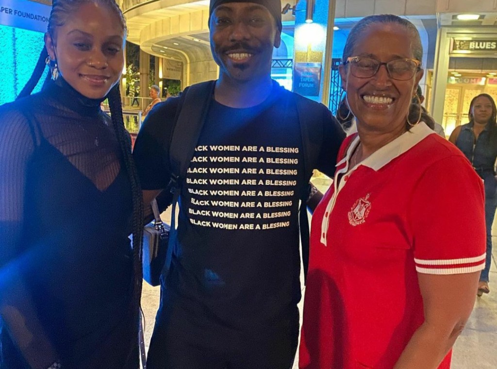 Dennis Pearson and Actress Geffri Maya at Blues for an Alabama Sky