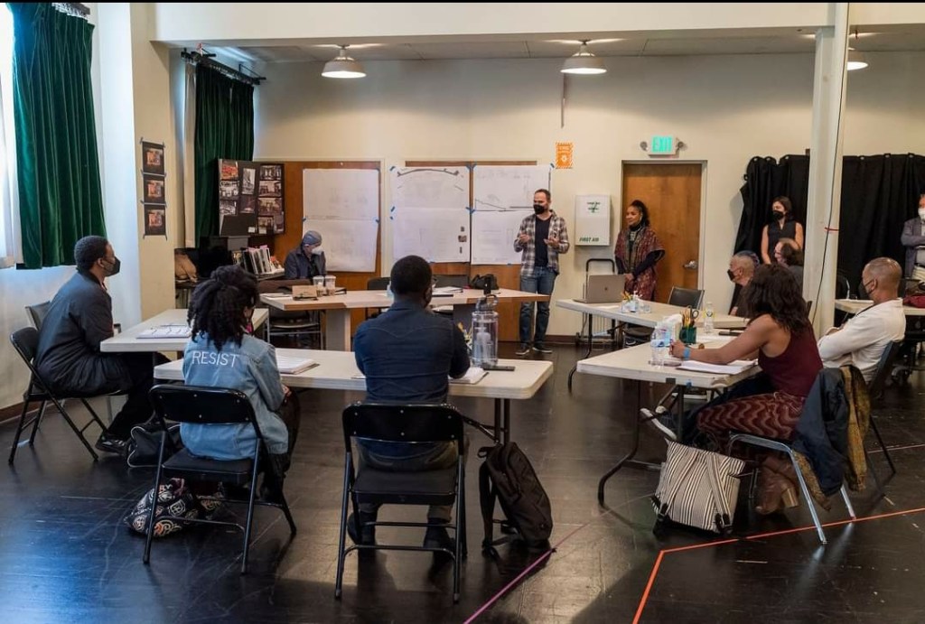 Table Read for Blues For an Alabama Sky with Dennis Pearson, Nija Okoro, Joe Holt, Kim Steele and Greg Alveraz Reid. Directed by Phylica Rashad