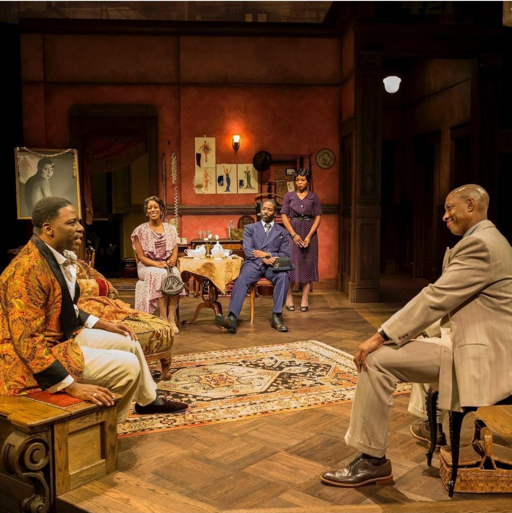 Opening Night for Blues For an Alabama Sky with Dennis Pearson, Nija Okoro, Joe Holt, Kim Steele and Greg Alveraz Reid. Directed by Phylica Rashad